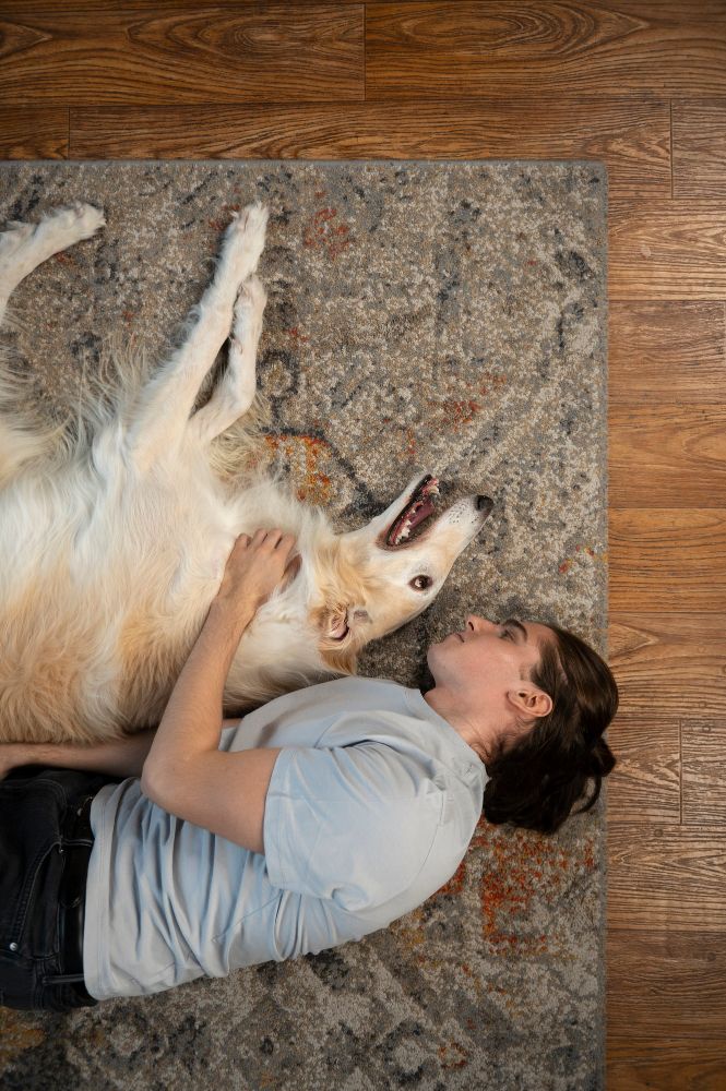 Dlaczego pies kładzie się tyłem